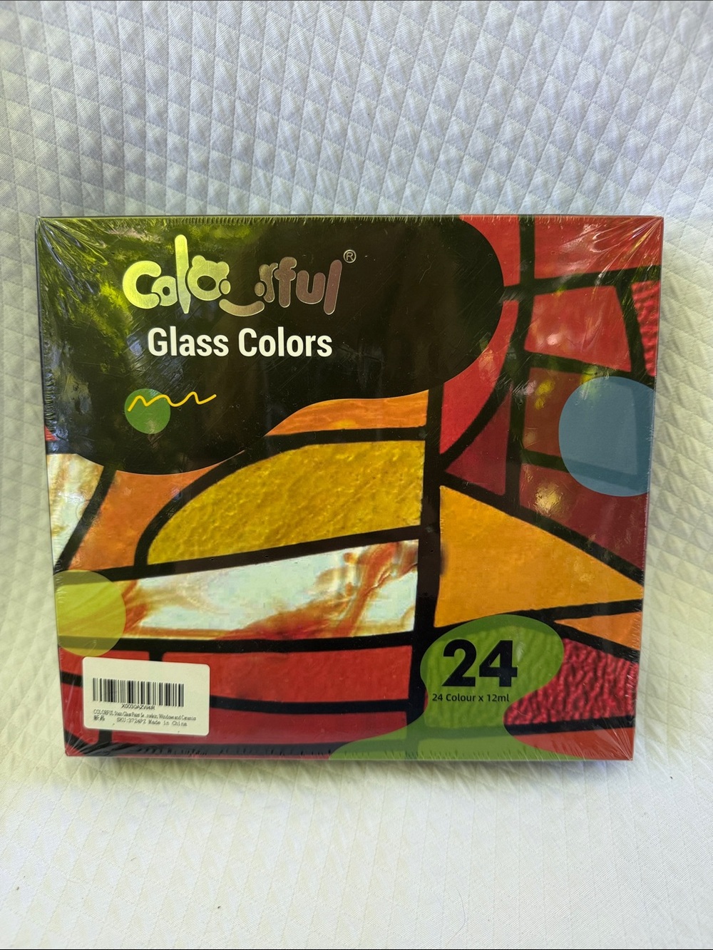 Colorful Glass Colors Paint Set - Multicolor